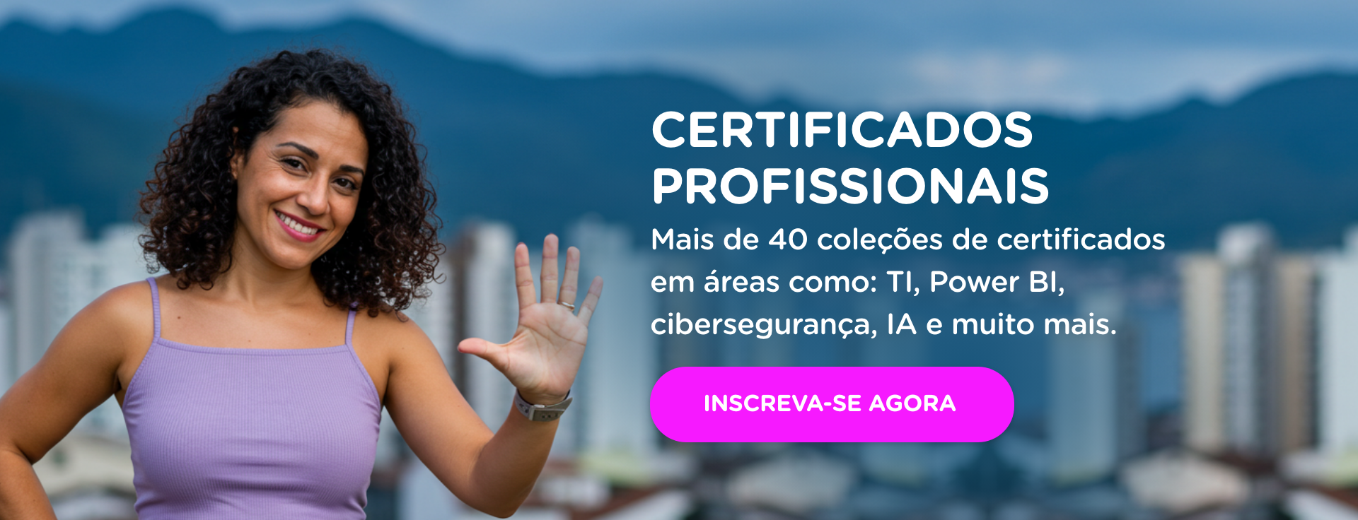 Sobre qual área você gostaria de aprender? No FA, você encontra cursos das mais diversas temáticas.