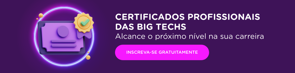 Banner com certificado em imagem e textos