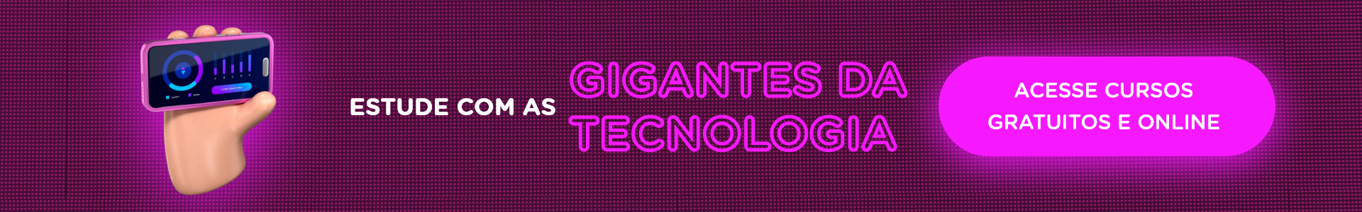 Banner convidando para conhecer os cursos de tecnologia do Formação Avançada